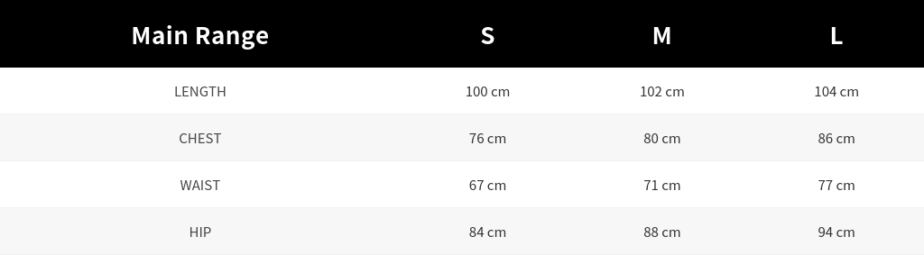 SIZE GUIDE