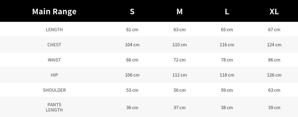 SIZE GUIDE