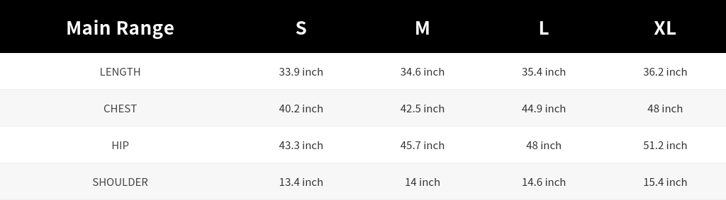 SIZE GUIDE