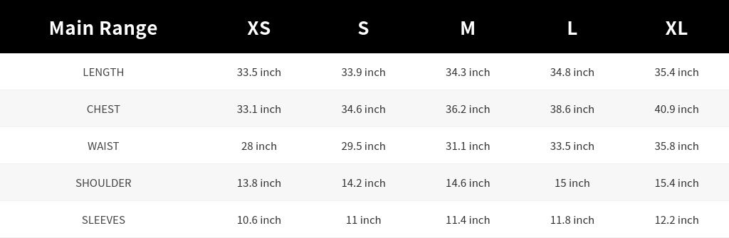 SIZE GUIDE