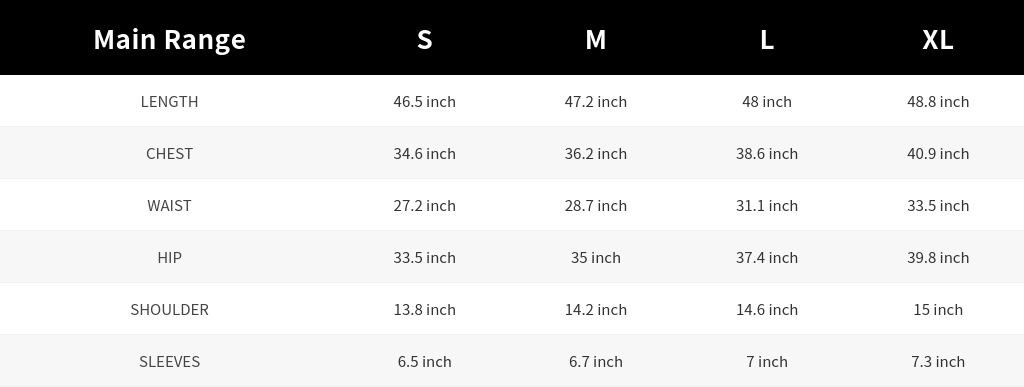 SIZE GUIDE
