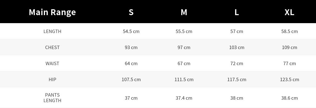 SIZE GUIDE
