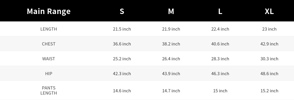 SIZE GUIDE