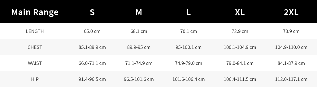SIZE GUIDE
