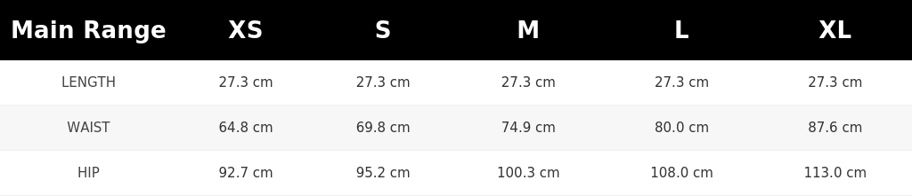 SIZE GUIDE