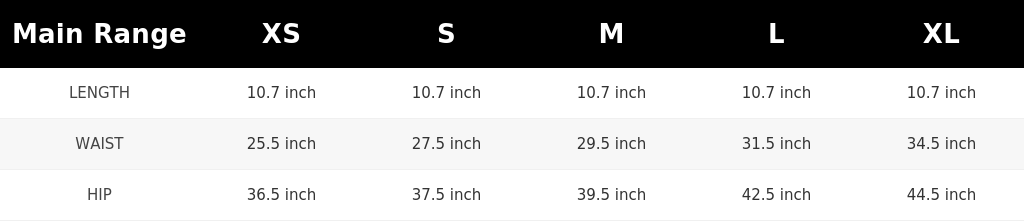 SIZE GUIDE
