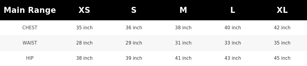 SIZE GUIDE
