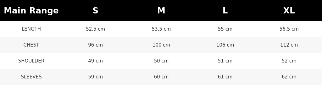 SIZE GUIDE