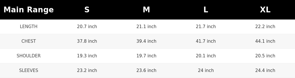 SIZE GUIDE