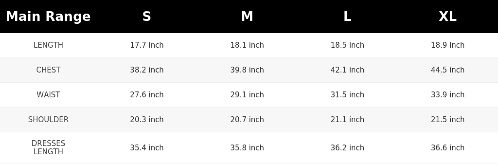 SIZE GUIDE