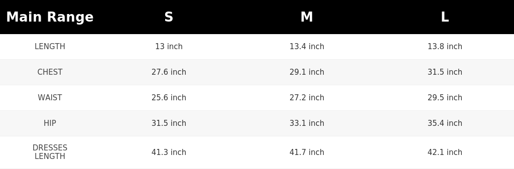 SIZE GUIDE