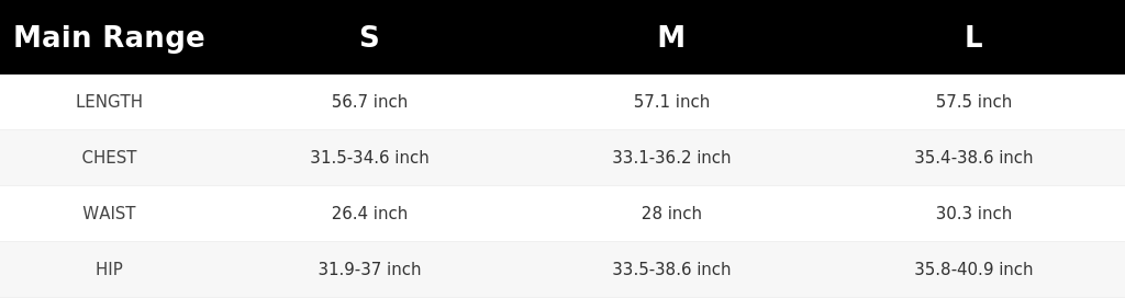 SIZE GUIDE