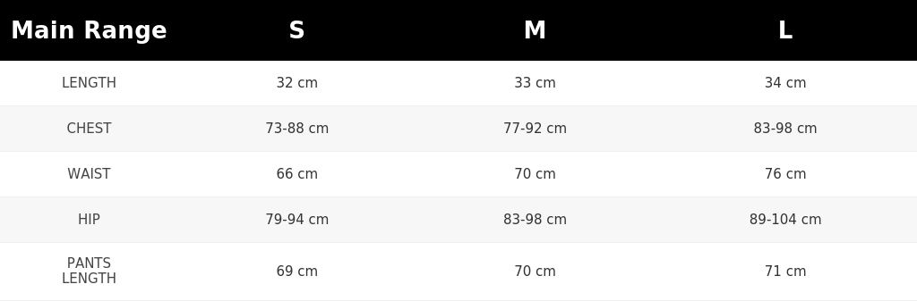 SIZE GUIDE