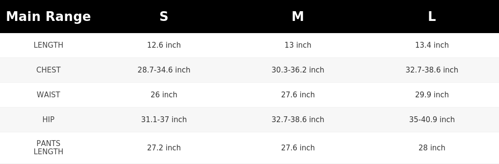 SIZE GUIDE