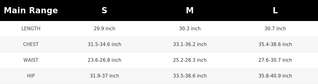 SIZE GUIDE