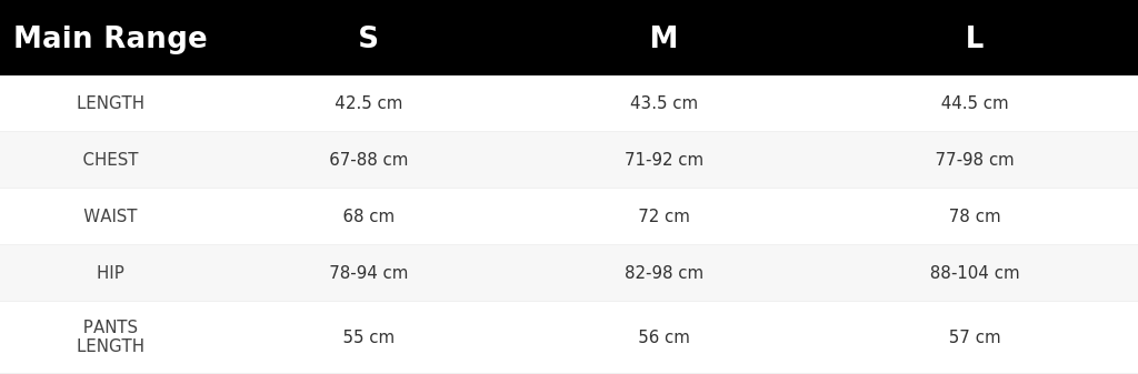 SIZE GUIDE