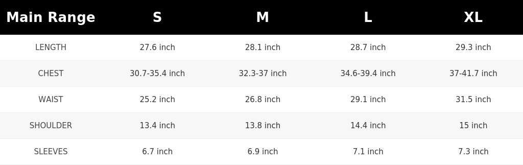 SIZE GUIDE