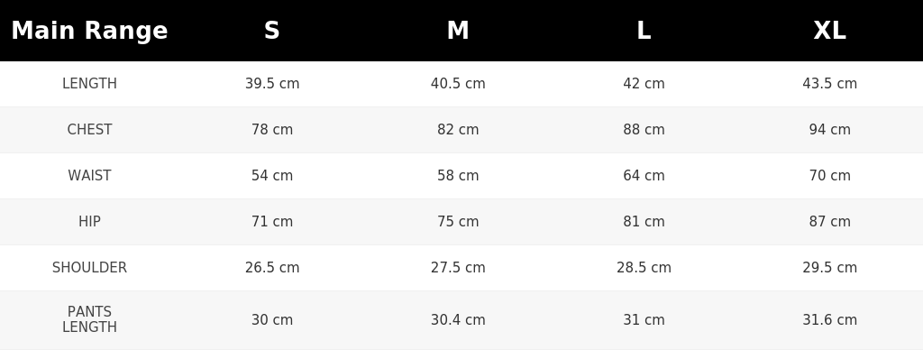 SIZE GUIDE