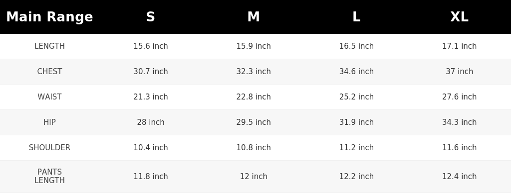 SIZE GUIDE