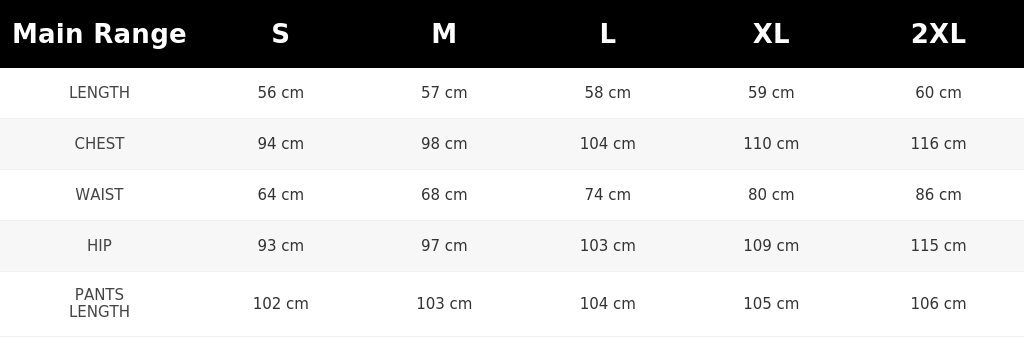 SIZE GUIDE