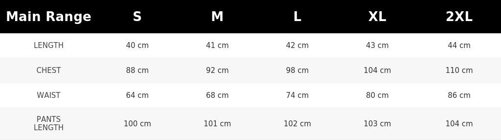 SIZE GUIDE