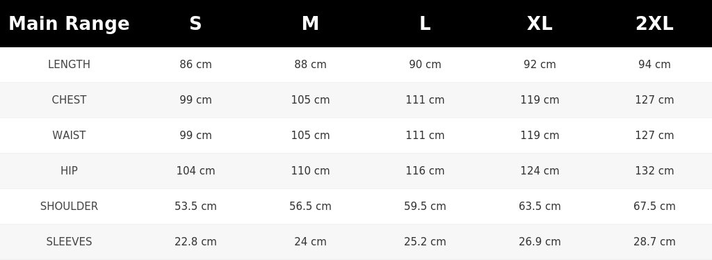 SIZE GUIDE