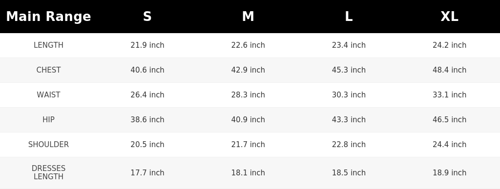 SIZE GUIDE