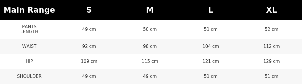 SIZE GUIDE