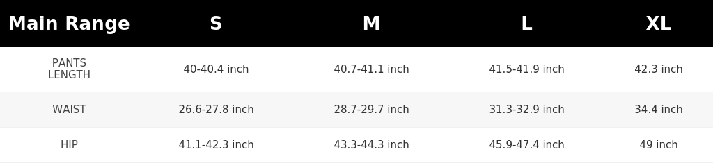 SIZE GUIDE