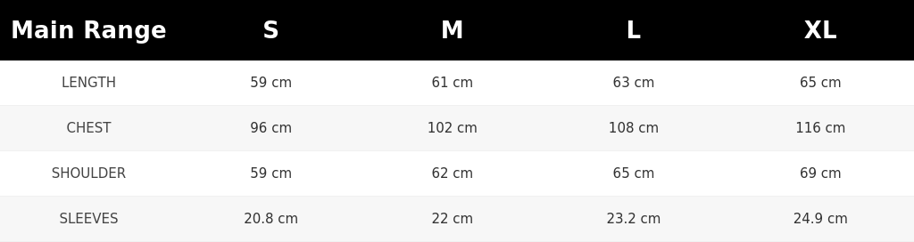 SIZE GUIDE