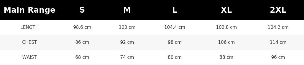 SIZE GUIDE