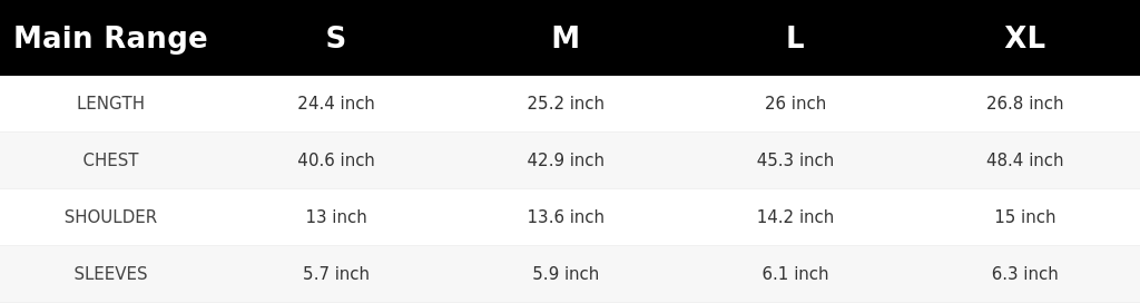 SIZE GUIDE