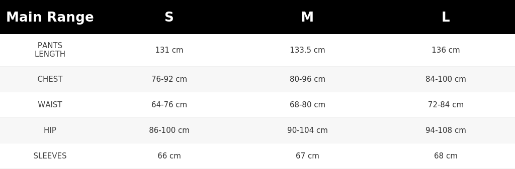 SIZE GUIDE