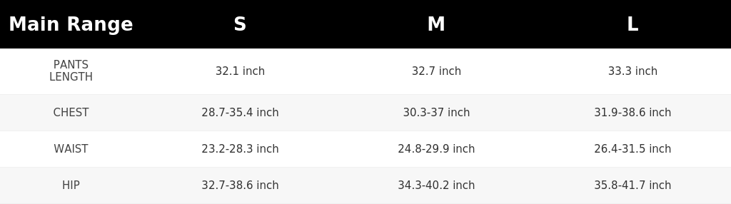 SIZE GUIDE
