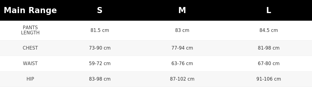 SIZE GUIDE