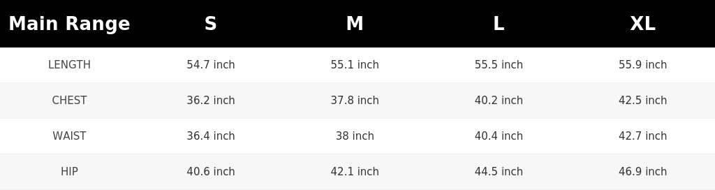 SIZE GUIDE