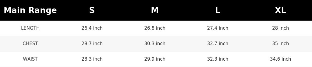 SIZE GUIDE