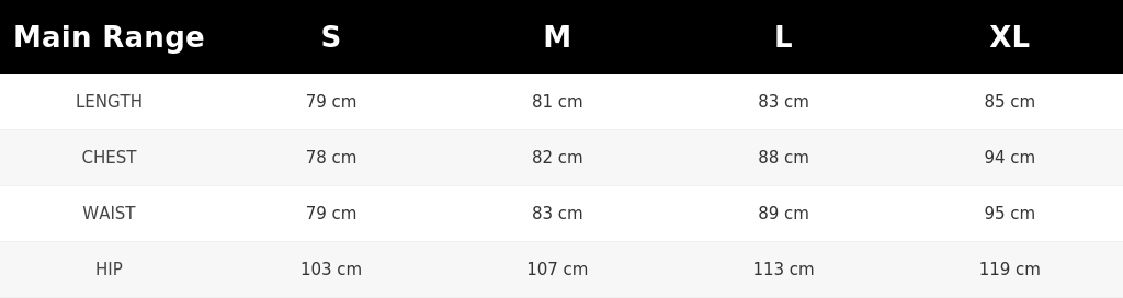 SIZE GUIDE