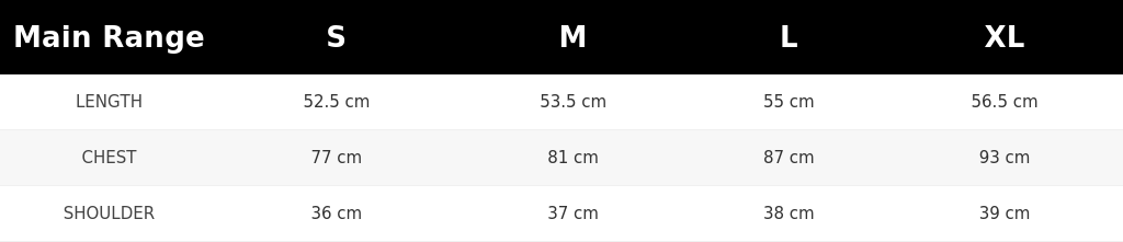 SIZE GUIDE
