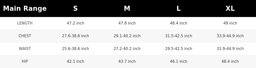 SIZE GUIDE