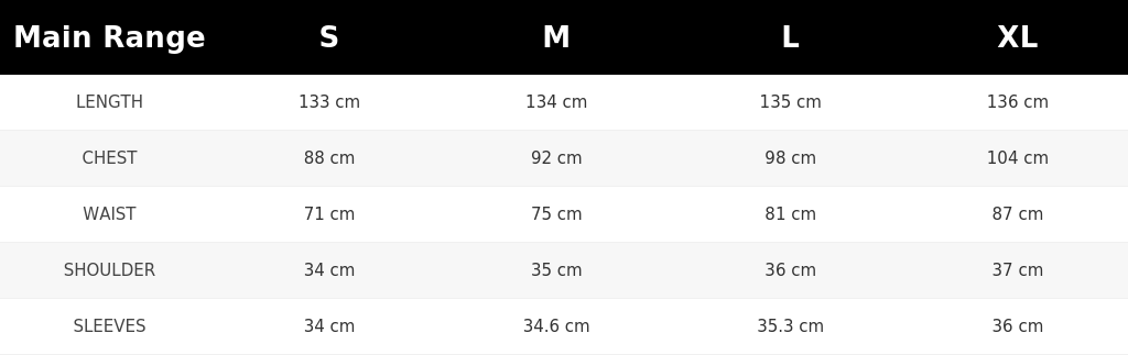 SIZE GUIDE