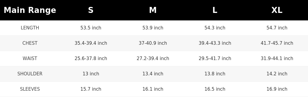 SIZE GUIDE