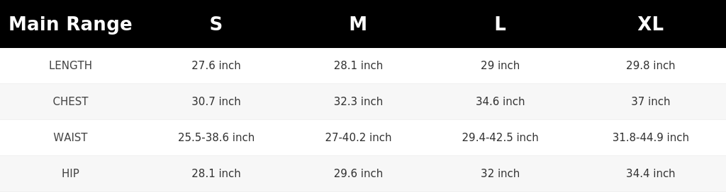 SIZE GUIDE