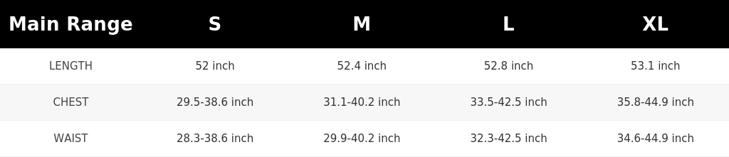 SIZE GUIDE