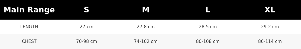 SIZE GUIDE
