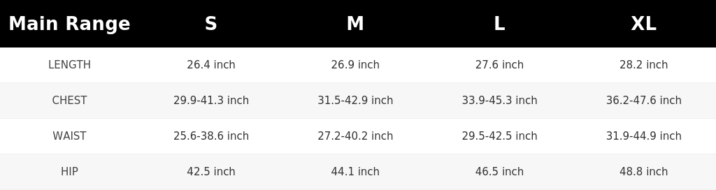 SIZE GUIDE