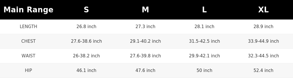 SIZE GUIDE