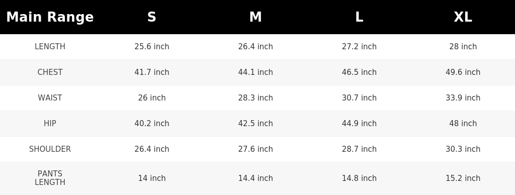 SIZE GUIDE