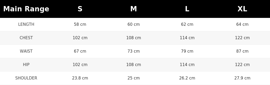 SIZE GUIDE