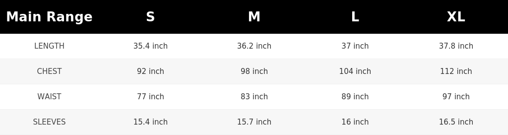 SIZE GUIDE